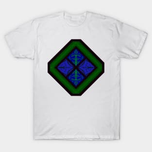 Green Flowers, Forest Frames T-Shirt